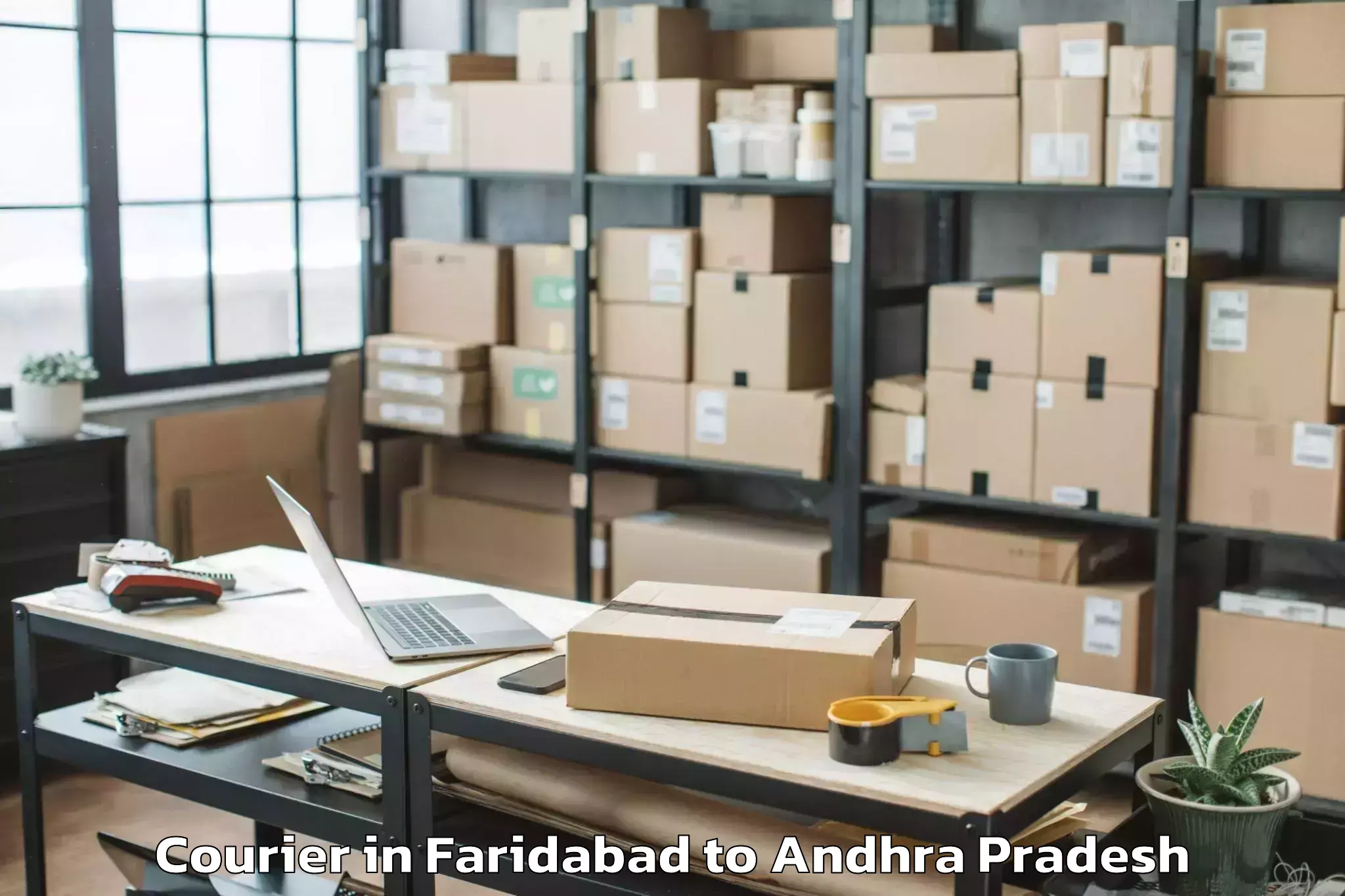 Trusted Faridabad to Dravidian University Kuppam Courier